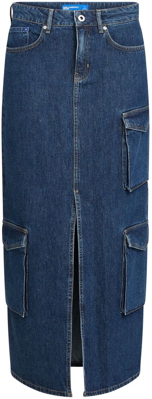 KARL LAGERFELD JEANS Sukňa  modrá denim