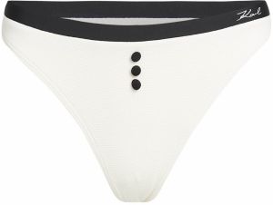 Karl Lagerfeld Bikinové nohavičky  čierna / šedobiela