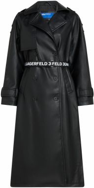 KARL LAGERFELD JEANS Prechodný kabát  čierna / biela
