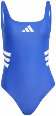 ADIDAS PERFORMANCE Športové jednodielne plavky  modrá / biela
