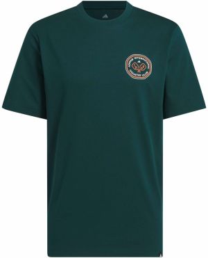ADIDAS SPORTSWEAR Funkčné tričko 'Country Club Scenic'  jedľová / oranžová / biela
