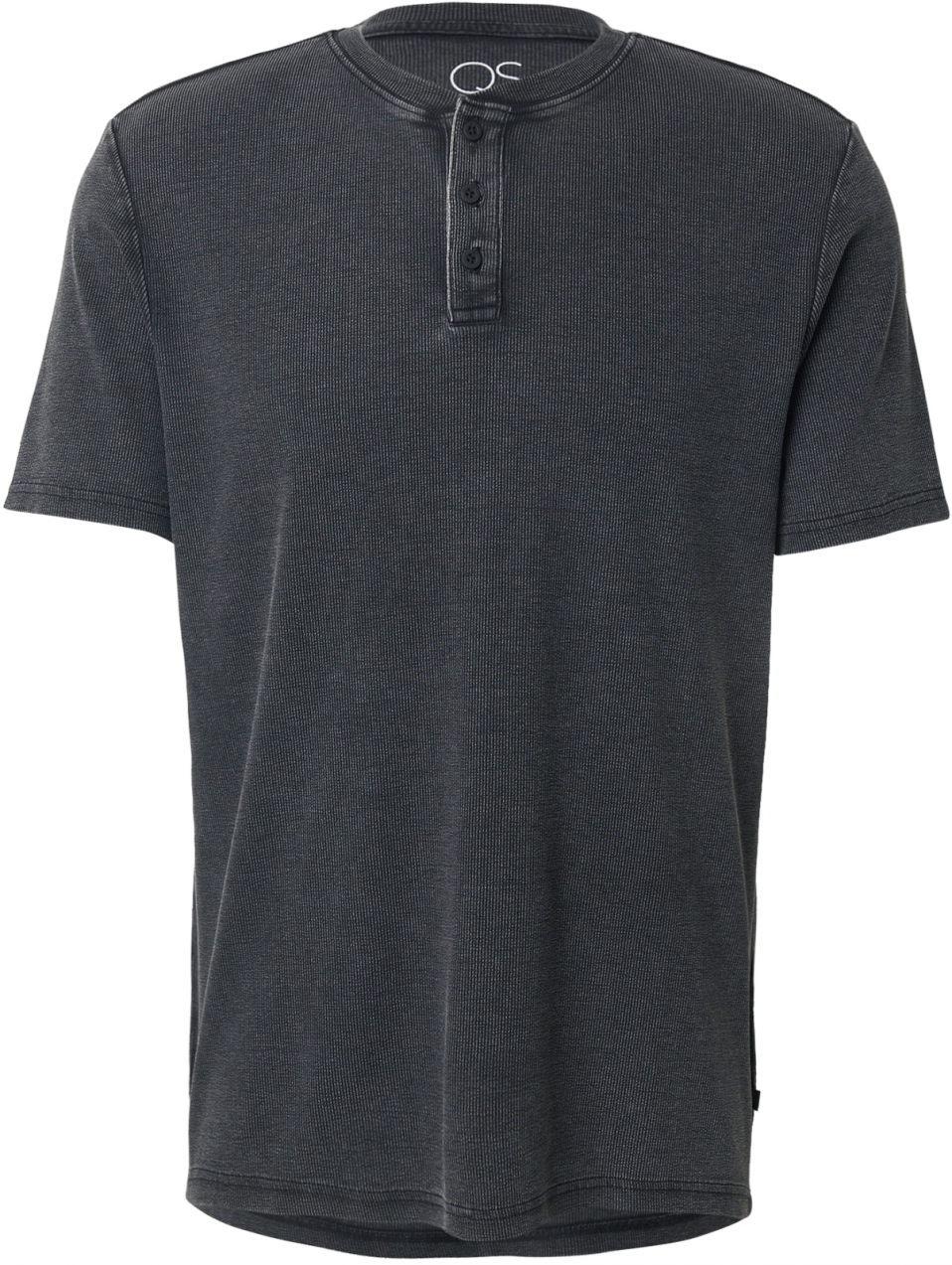 QS Tričko  čierna melírovaná