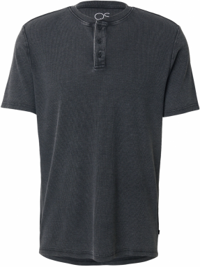 QS Tričko  čierna melírovaná