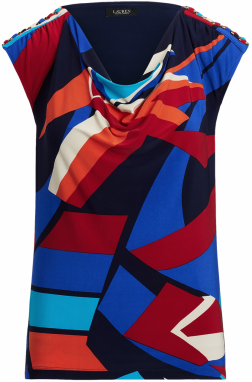 Lauren Ralph Lauren Top  modrá / námornícka modrá / oranžová / grenadínová