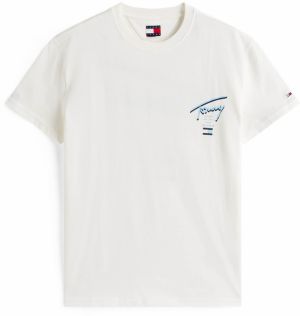 Tommy Jeans Tričko  svetlomodrá / tmavomodrá / biela