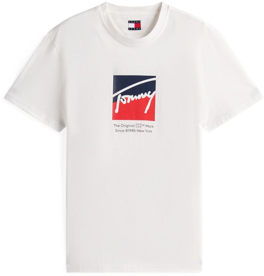 Tommy Jeans Tričko  námornícka modrá / červená / biela