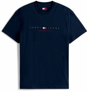 Tommy Jeans Tričko  tmavomodrá / červená / biela