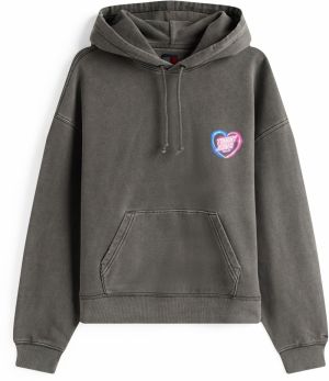 Tommy Jeans Mikina  neónovo modrá / neónovo ružová / čierna / biela