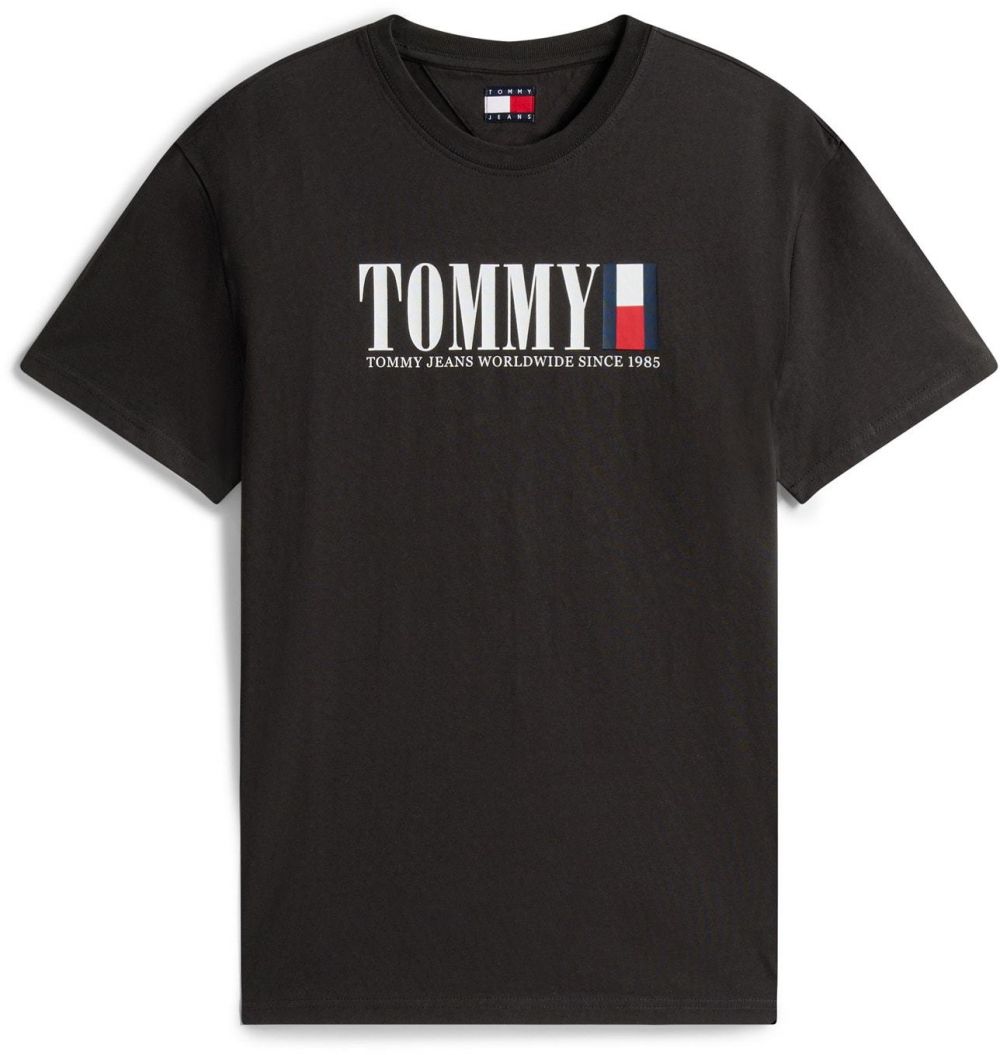 Tommy Jeans Tričko  námornícka modrá / červená / čierna / biela