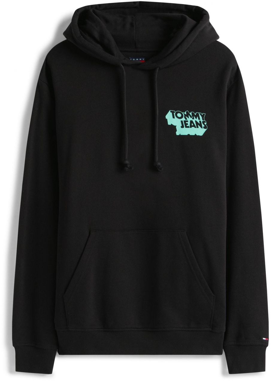 Tommy Jeans Mikina  nefritová / čierna