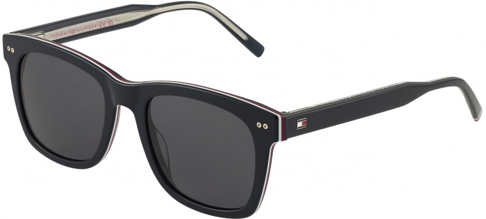 TOMMY HILFIGER Slnečné okuliare  tmavomodrá / karmínovo červená / biela