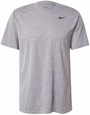 NIKE Funkčné tričko  sivá / čierna melírovaná