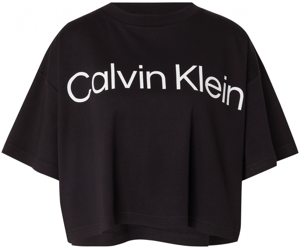 Calvin Klein Oversize tričko  čierna / biela
