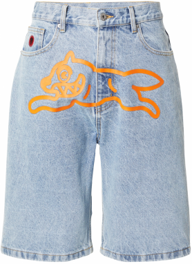 Billionaire Boys Club Džínsy  modrá denim / neónovo oranžová