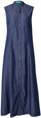 UNITED COLORS OF BENETTON Košeľové šaty  modrá denim