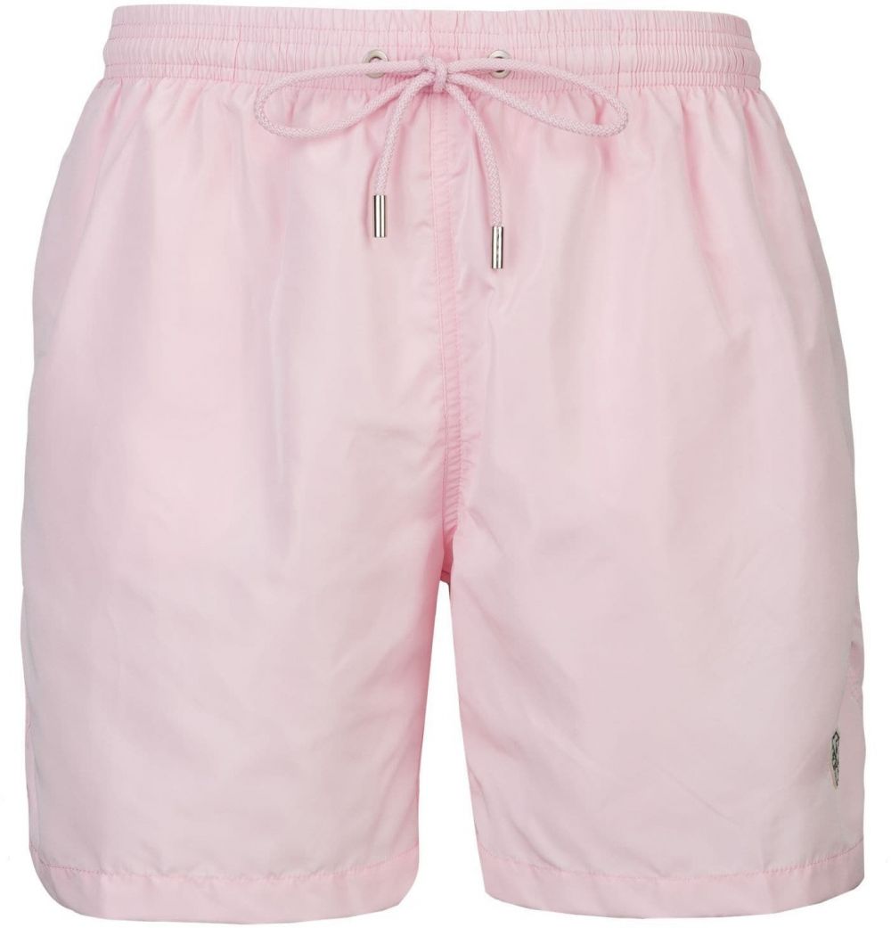 19V69 ITALIA Plavecké šortky 'Siro Basic'  rosé / čierna / biela