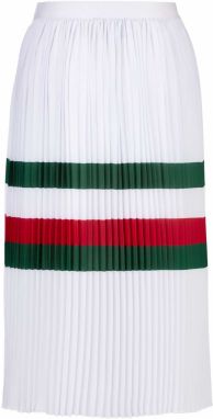 19V69 ITALIA Sukňa 'Ariella'  tmavozelená / tmavočervená / biela