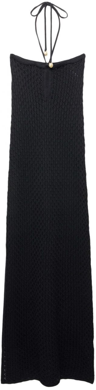 Pull&Bear Pletené šaty  čierna
