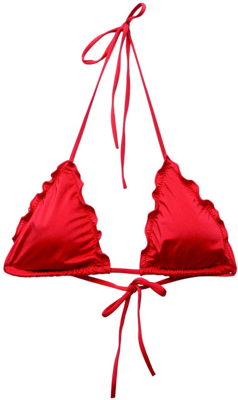 Pull&Bear Bikinový top  červená