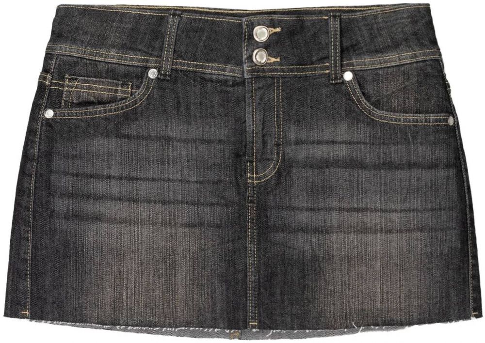 Bershka Sukňa  čierny denim
