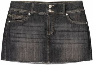 Bershka Sukňa  čierny denim