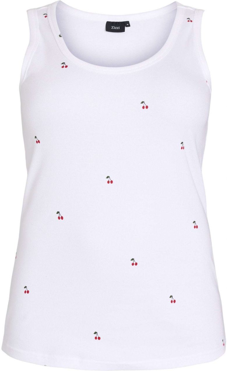 Zizzi Top 'Camila'  zelená / červená / biela