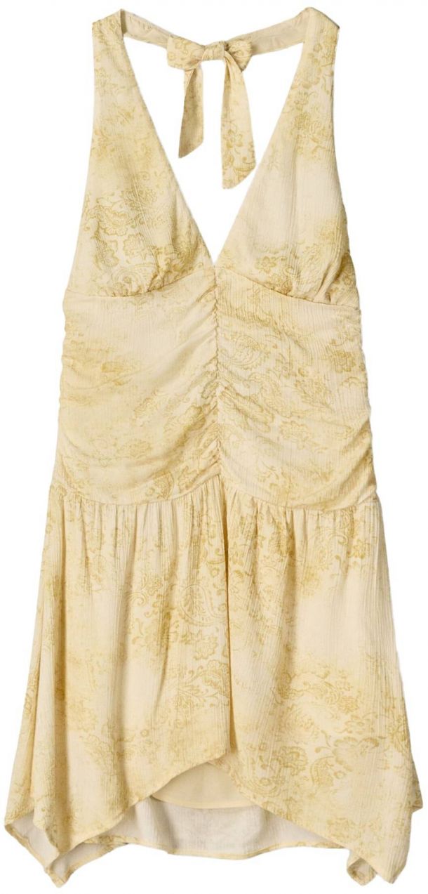 Bershka Šaty  piesková / olivová