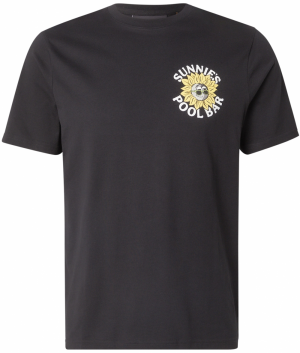 Lyle & Scott Tričko 'Sunnies Pool Bar'  žltá / čierna / biela