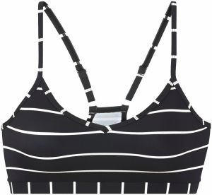 BENCH Bikinový top  čierna / biela