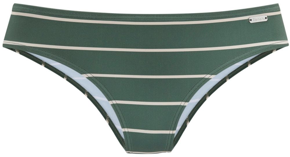 BENCH Bikinové nohavičky  krémová / tmavozelená