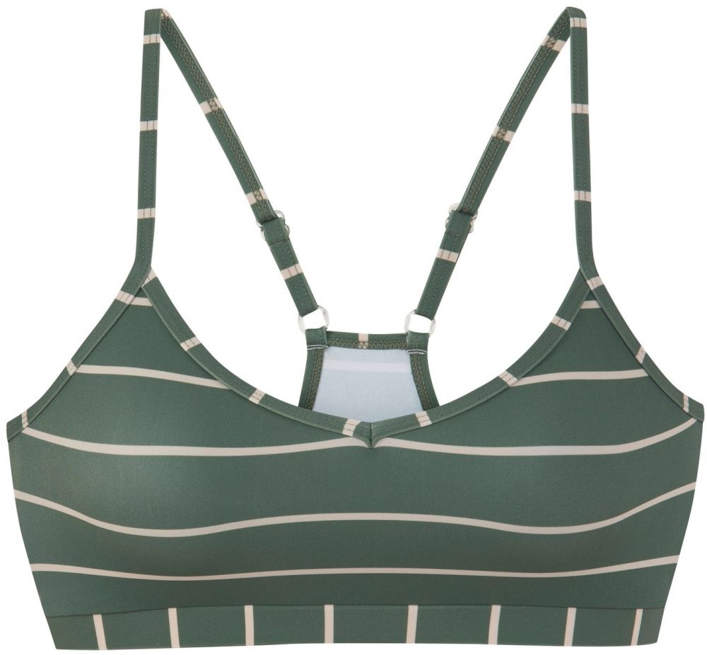 BENCH Bikinový top  krémová / tmavozelená