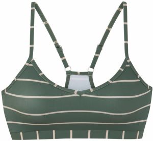 BENCH Bikinový top  krémová / tmavozelená