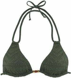 LASCANA Bikinový top  olivová