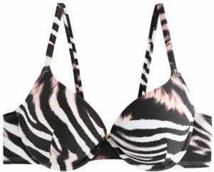 Next Bikinový top  hnedá / čierna / biela