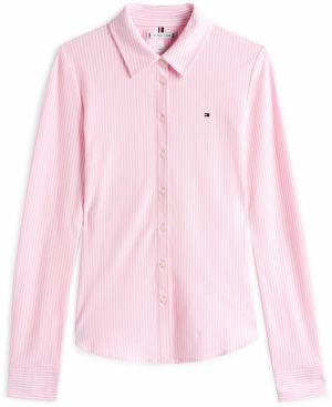 TOMMY HILFIGER Blúzka '1985'  ružová / biela
