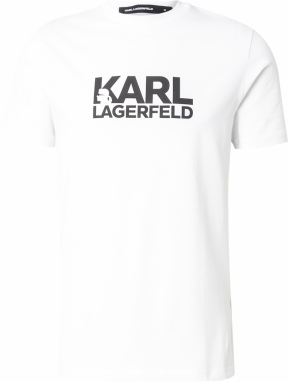 Karl Lagerfeld Tričko  čierna / biela