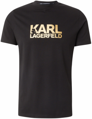Karl Lagerfeld Tričko  zlatá / čierna