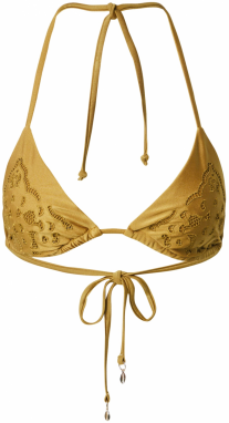 Hunkemöller Bikinový top  horčicová