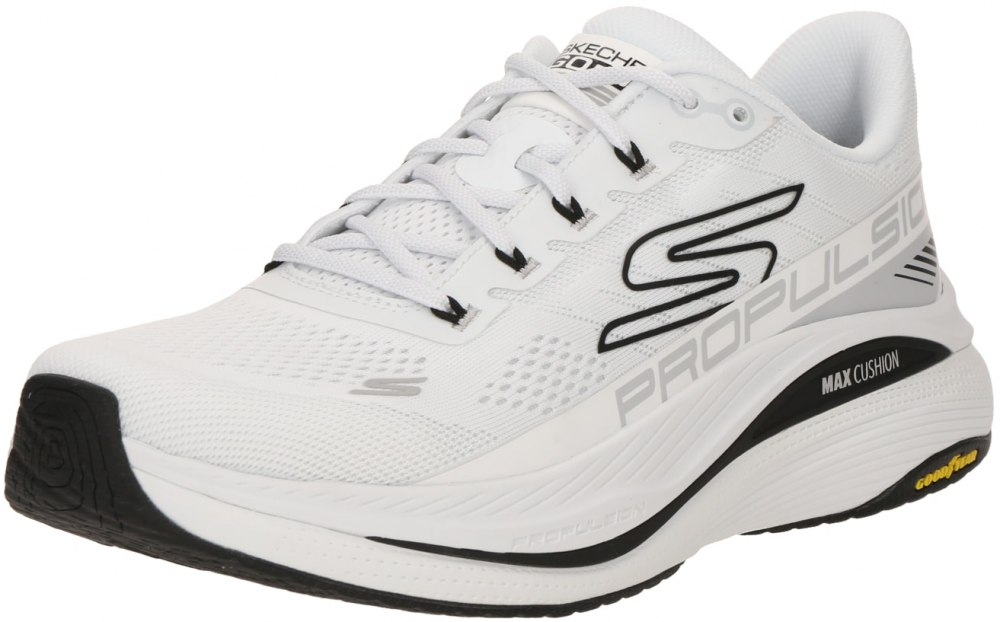 SKECHERS Bežecká obuv 'MAX CUSHIONING PROPULSION'  tmavosivá / čierna / biela