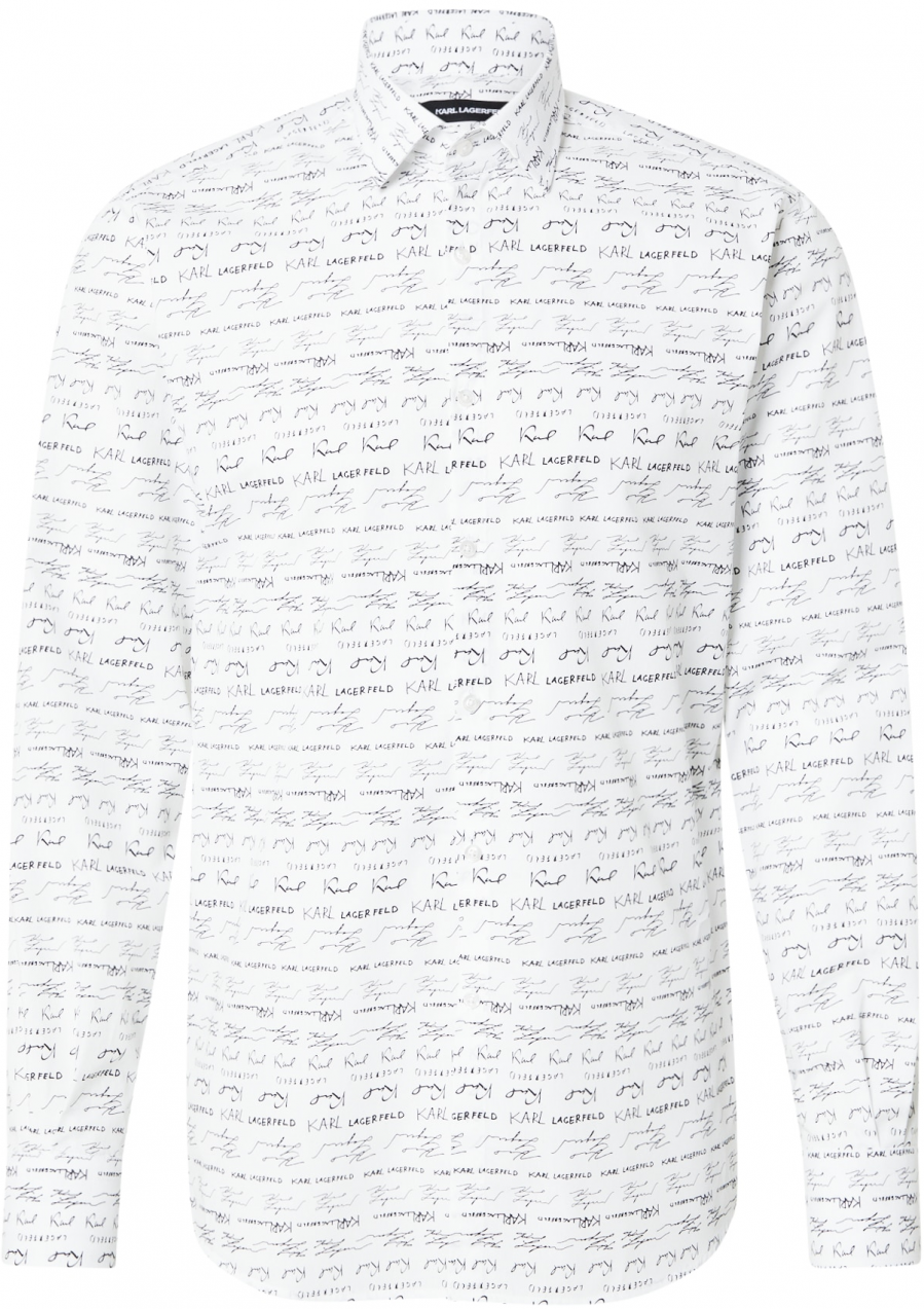 Karl Lagerfeld Košeľa  čierna / biela