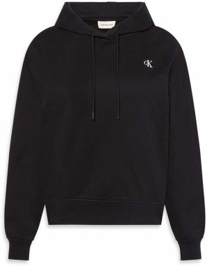 Calvin Klein Jeans Mikina  čierna / biela