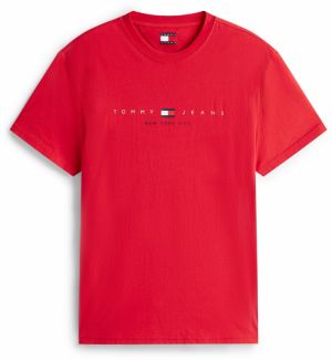 Tommy Jeans Tričko  námornícka modrá / červená / biela