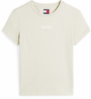 Tommy Jeans Tričko 'ESSENTIAL'  pastelovo zelená / biela