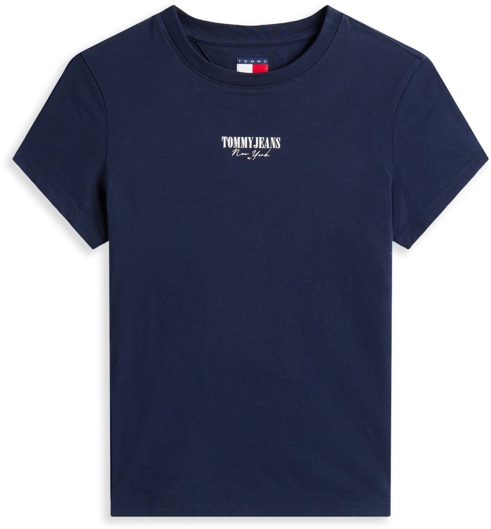Tommy Jeans Tričko 'ESSENTIAL'  námornícka modrá / červená / biela