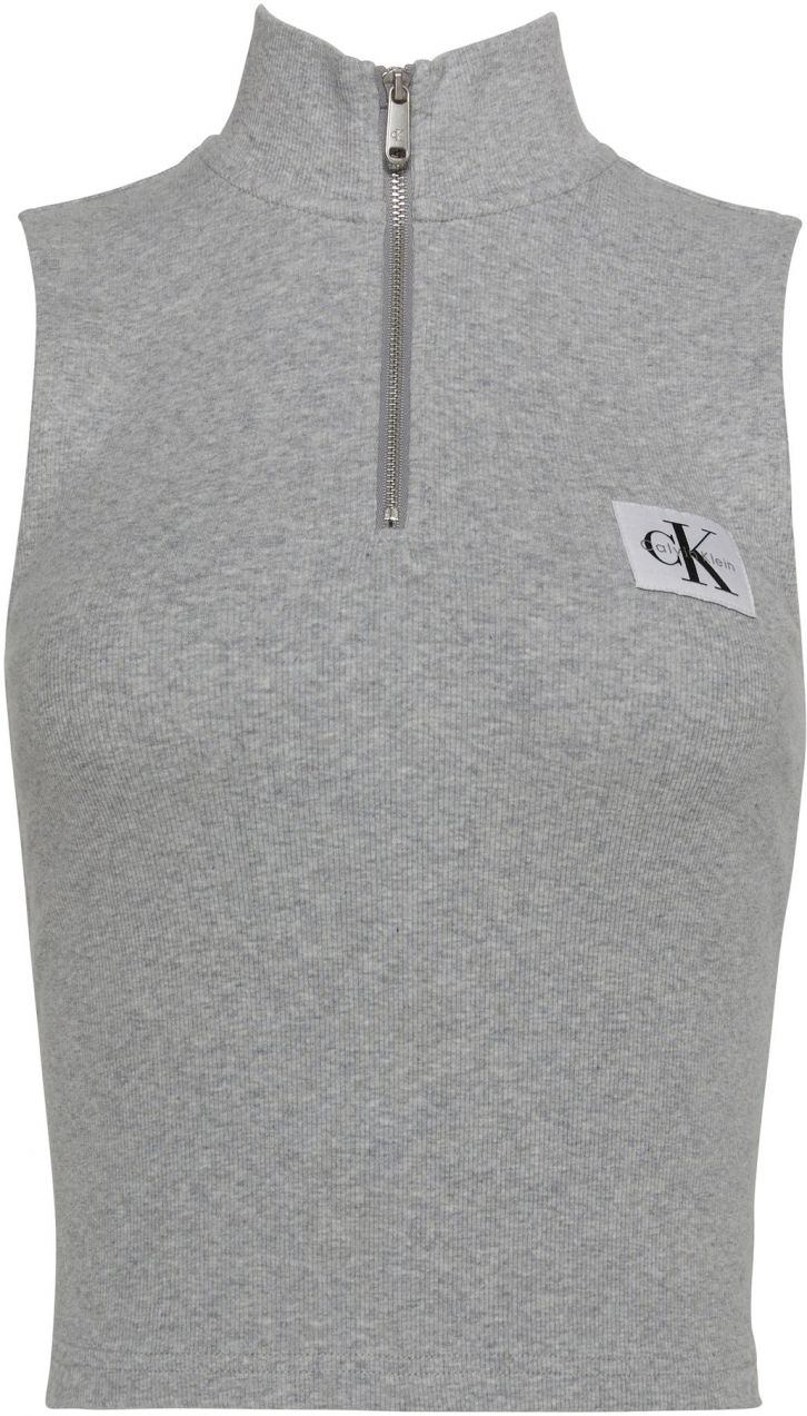 Calvin Klein Jeans Top  sivá melírovaná