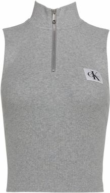 Calvin Klein Jeans Top  sivá melírovaná