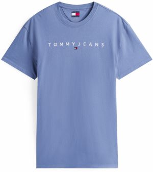 Tommy Jeans Tričko  modrosivá / biela