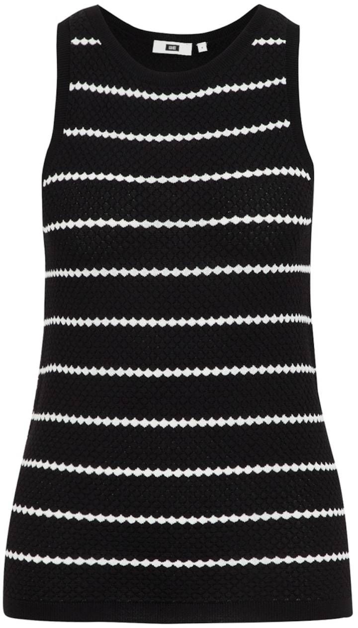 WE Fashion Top  čierna / biela