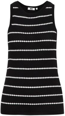 WE Fashion Top  čierna / biela