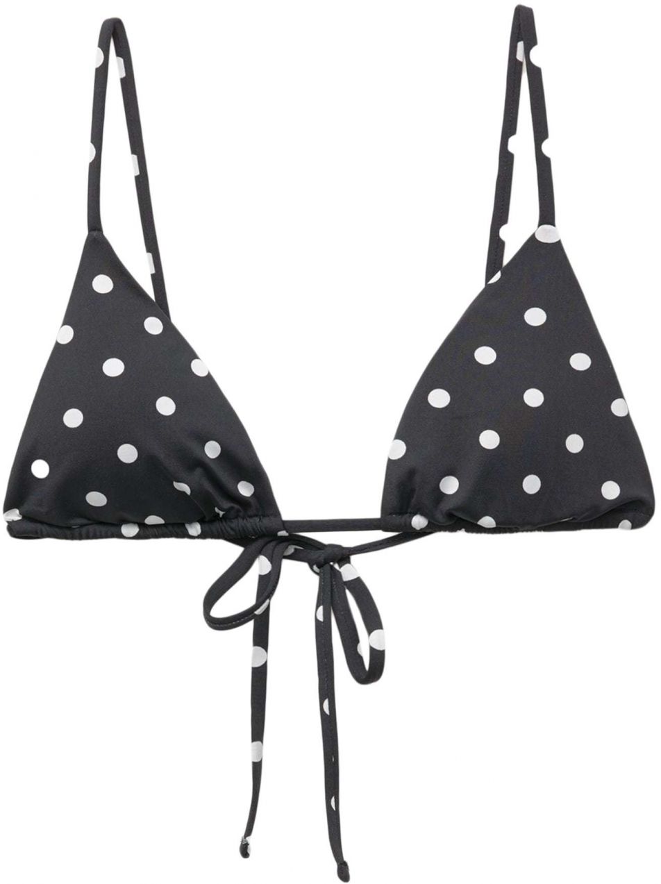 Pull&Bear Bikinový top  čierna / biela